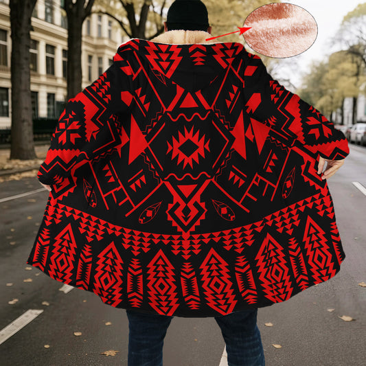 Red Pattern Native Cloak WCS