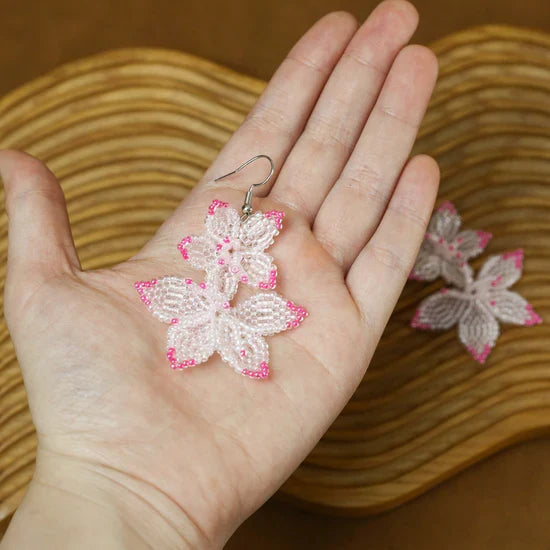 Native Blossom Beadwork Earrings