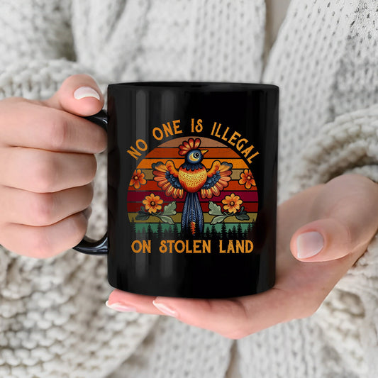 No One Is Illegal On Stolen Land Mug S25