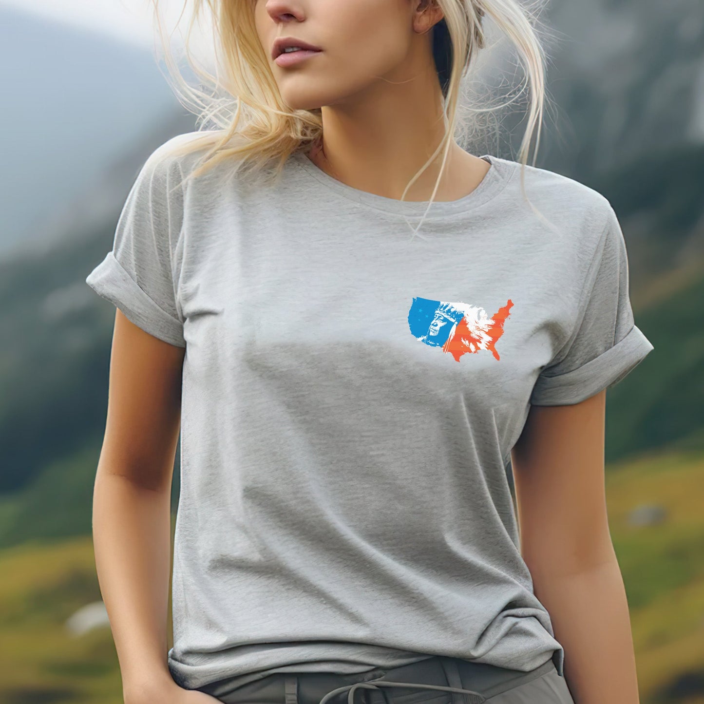 NO ONE IS ILLEGAL ON STOLEN LAND. WE WALK ON NATIVE LAND 22 - Two sides - Unisex T-Shirt/T-Shirt V-Neck/Hoodie/Sweatshirt
