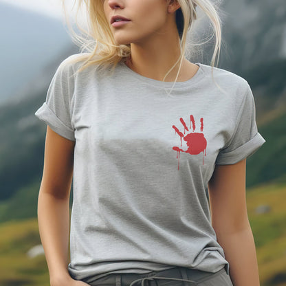 Protect Indigenous Women Red Hand- Unisex T-Shirt - Two Sides
