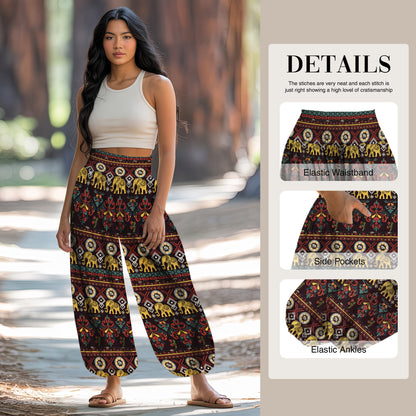 Elephant Harem Pants – Yoga Boho Clothes with Pockets 23