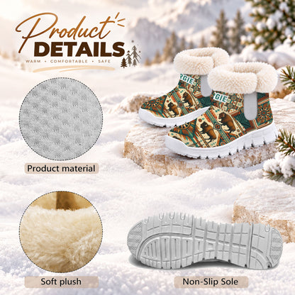 Personalized Snow Boots - Native Buffalo Patter Unique Family Gift for Loved Ones