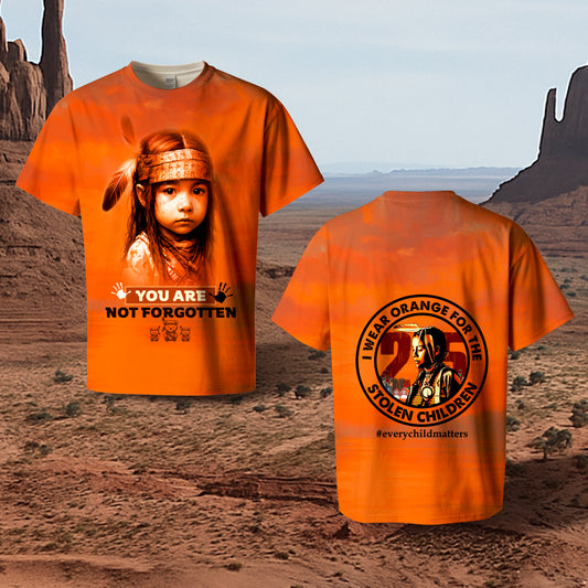 3D T-Shirt for the Silenced – Every Child Still Matters - I Wear Orange For The 215 Stolen Children