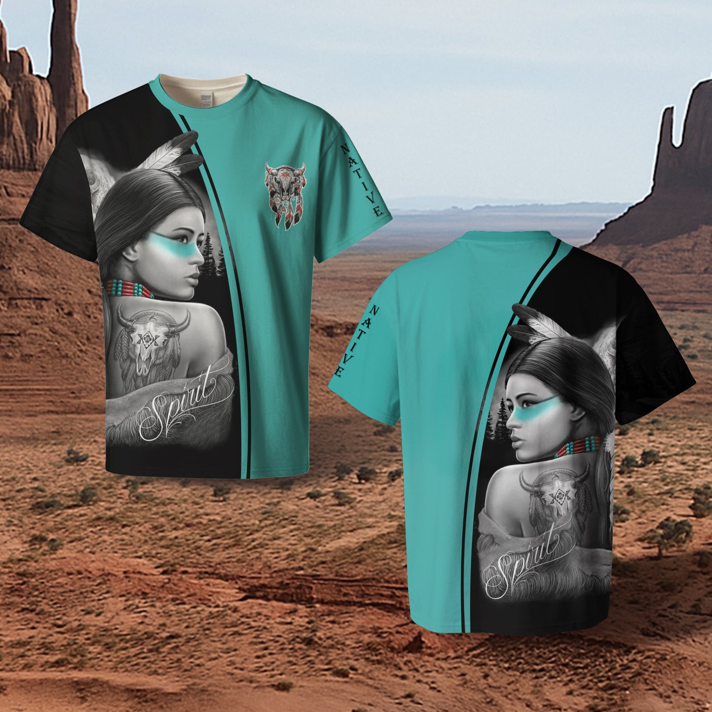 3D T-Shirt  Native Woman