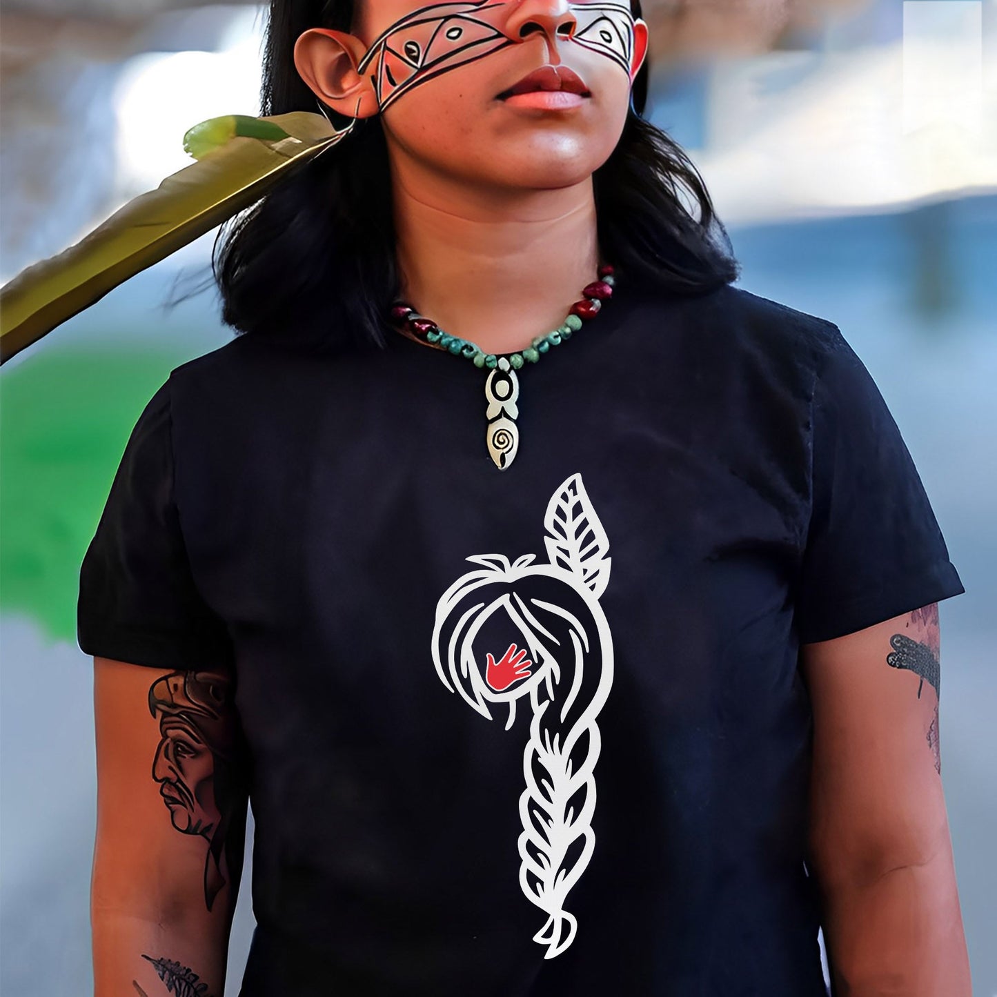 MMIW American Native Black Hair Indigenous Unisex T-Shirt