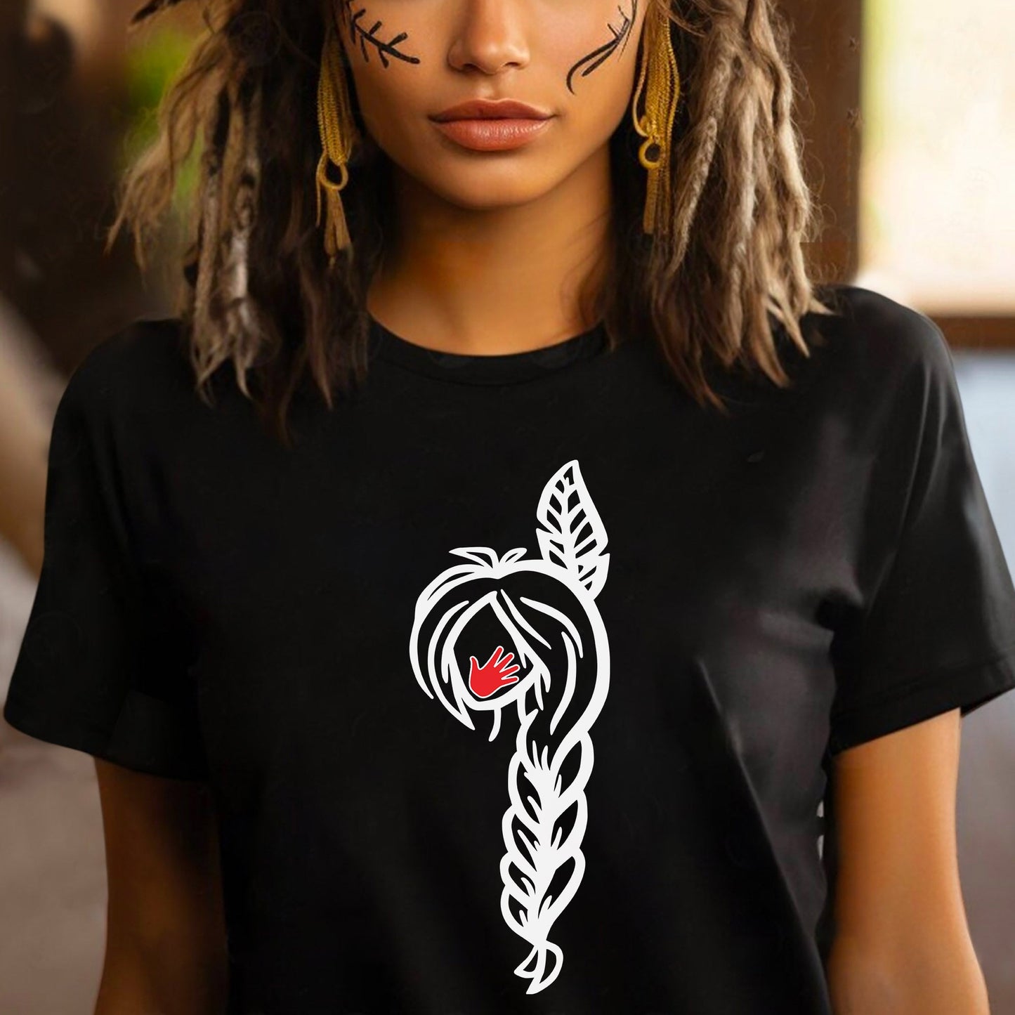 MMIW American Native Black Hair Indigenous Unisex T-Shirt