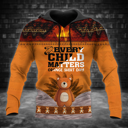 Every Child Matters For Orange Shirt Day 3D Hoodie