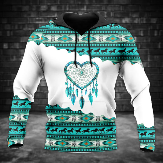 Pattern Horse All Over Print Graphic Native American Style 02