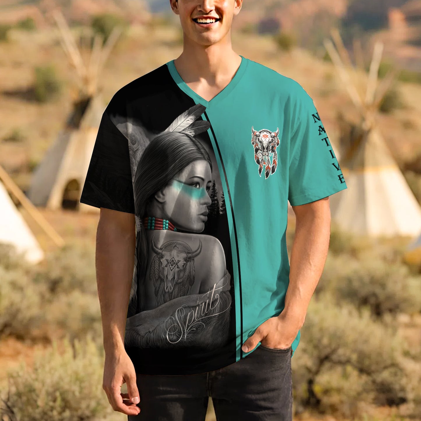 3D T-Shirt  Native Woman