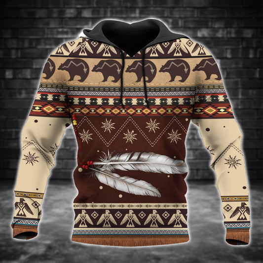 Pattern Bear All Over Print Graphic Native American Style 10