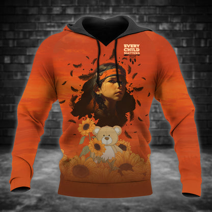 Every Child Matters For Orange Shirt Day 3D Hoodie