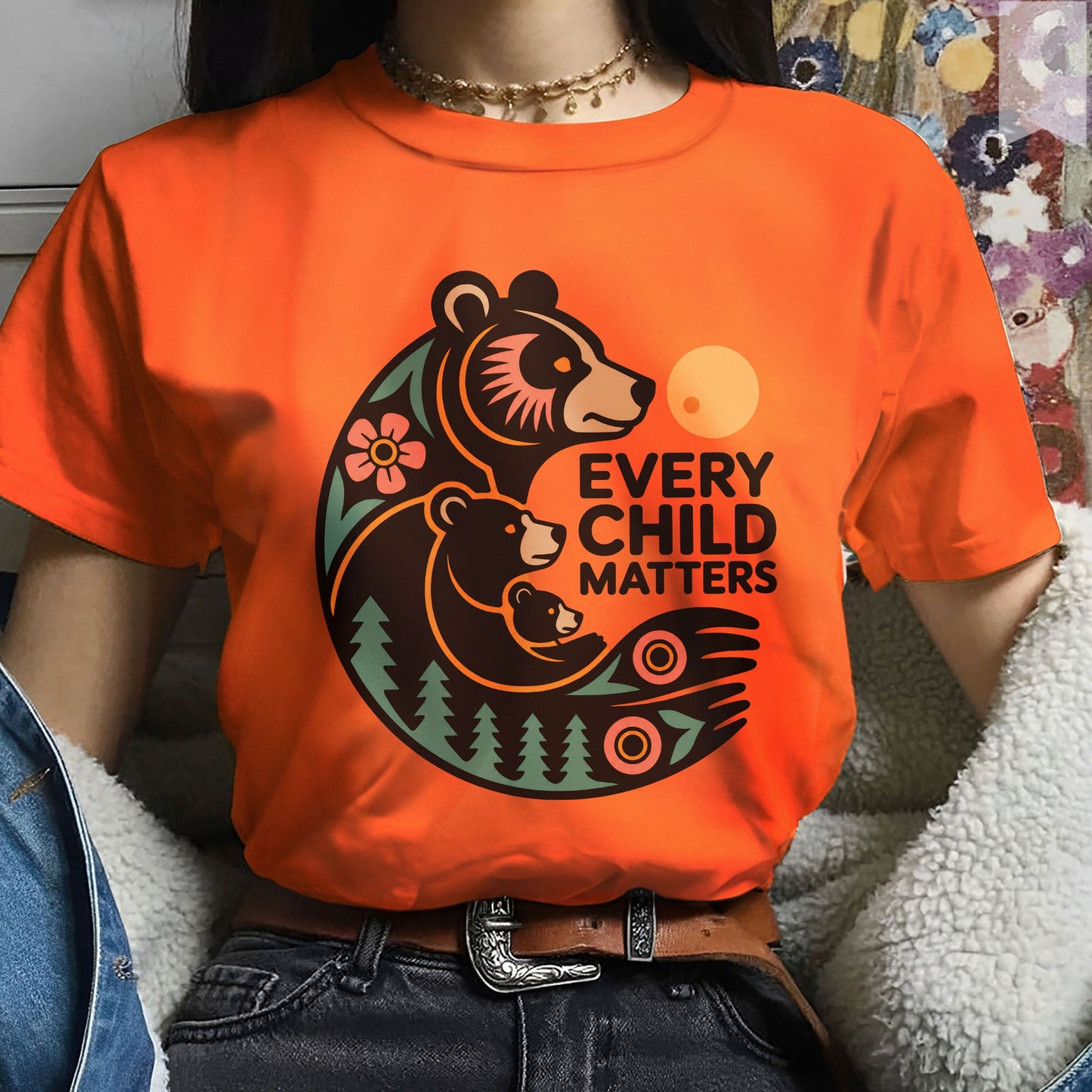 Every Child Matters Bear Family Unisex T-shirt/Hoodie/Sweatshirt