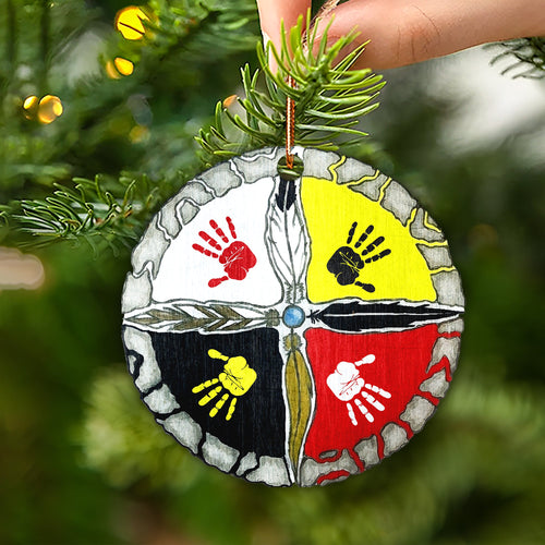 Hand Four Direction Native American - Unique Christmas Gift Decor Flat Acrylic