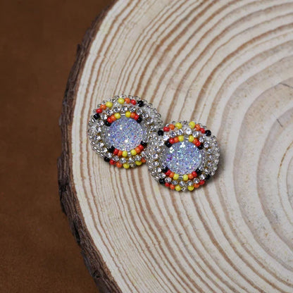 SALE 50% OFF - Around Earrings Beaded Handmade Earrings For Women