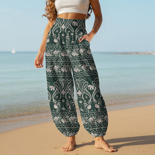 Elephant Harem Pants – Yoga Boho Clothes with Pockets 21