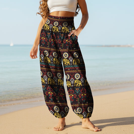 Elephant Harem Pants – Yoga Boho Clothes with Pockets 23