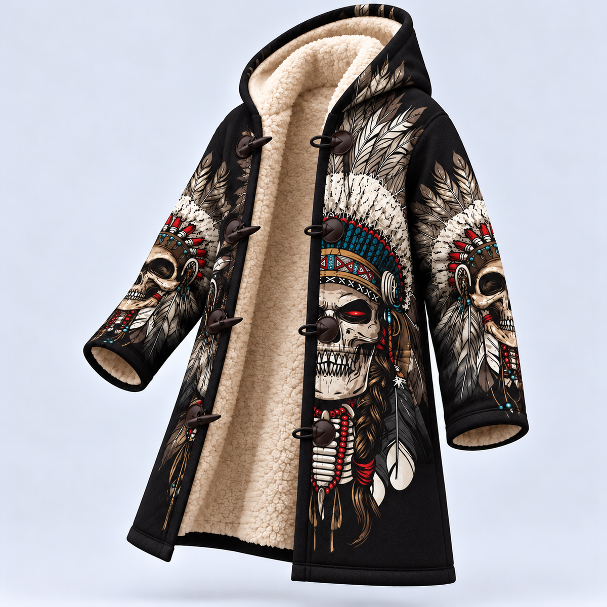 Dream Cloak - Warrior Skull Tribal Chief Headdress Edition