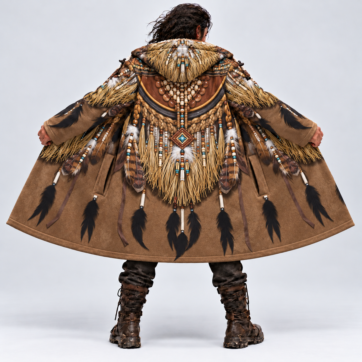 3D Dream Cloak Wolf Power Native - Moon Howl Cloak The Spirit of the Purple Night