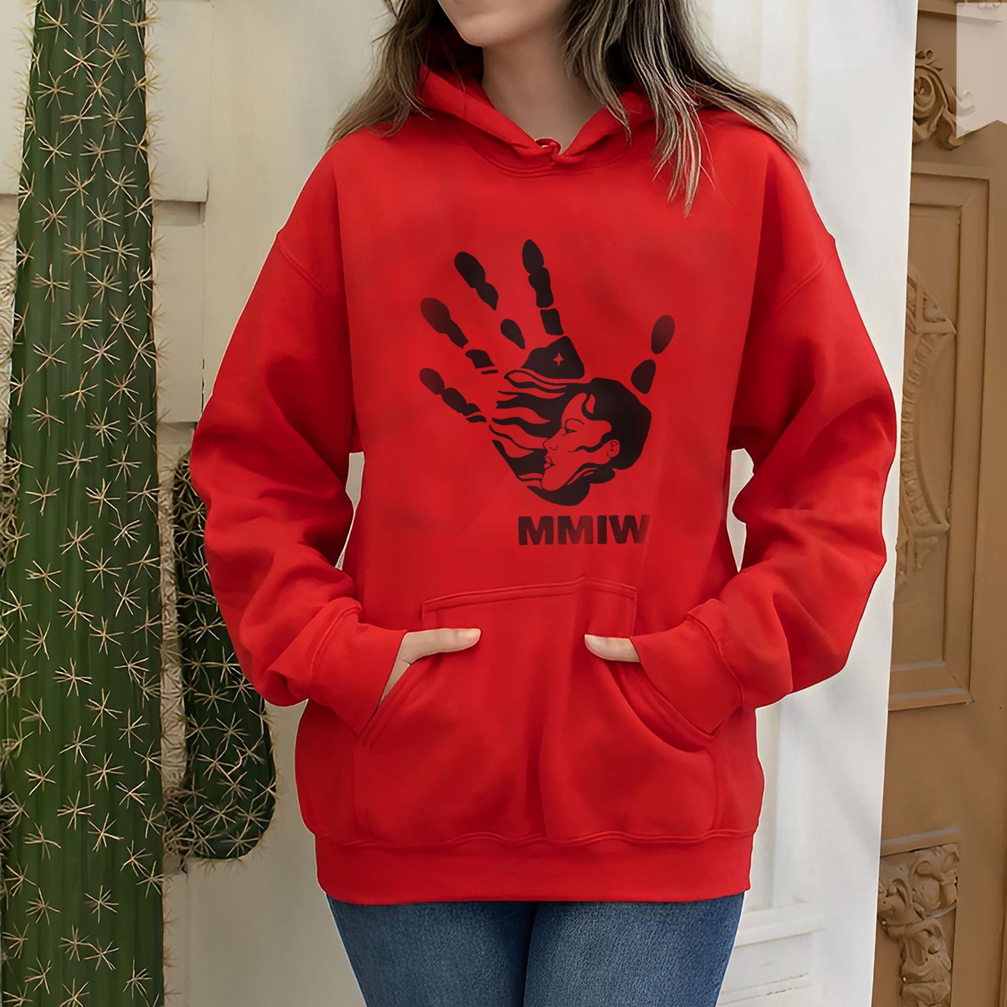 MMIW Red Hand Indigenous Owned Shirt Unisex T-Shirt