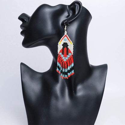 Premium MMIW Handmade Beaded Necklace Long Native American Style for Women