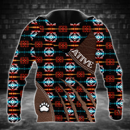 Pattern Bear All Over Print Graphic Native American Style 01