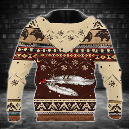 Pattern Bear All Over Print Graphic Native American Style 10