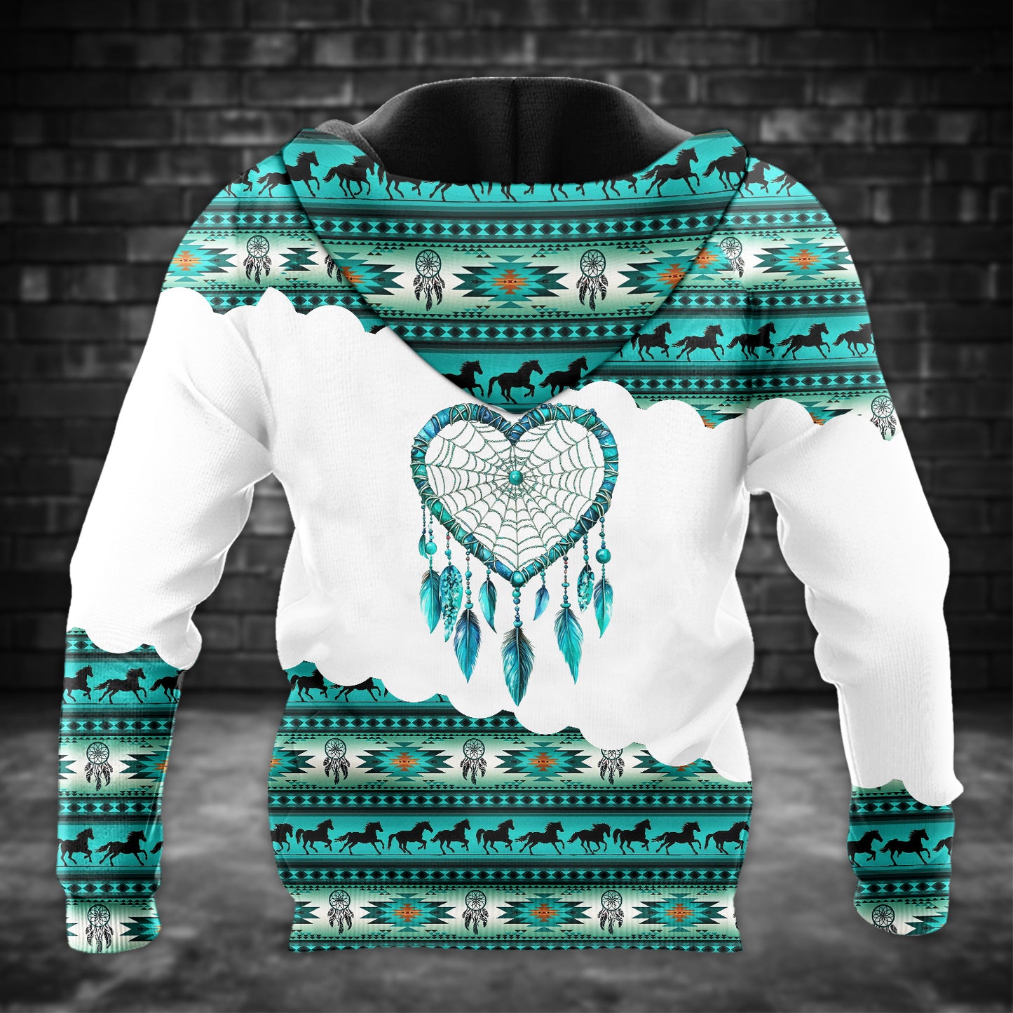 Pattern Horse All Over Print Graphic Native American Style 02