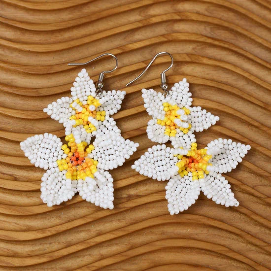 Native Blossom Beadwork Earrings