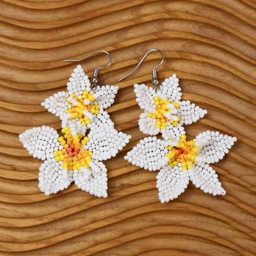 Native Blossom Beadwork Earrings