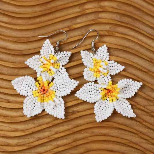 Native Blossom Beadwork Earrings