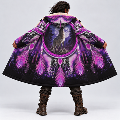 3D Dream Cloak Wolf Power Native - Moon Howl Cloak The Spirit of the Purple Night