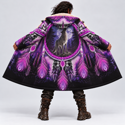 3D Dream Cloak Wolf Power Native - Moon Howl Cloak The Spirit of the Purple Night