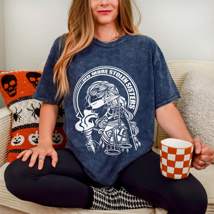 No More Stolen Sisters - Indigenous Women Unisex Mineral Washed T-Shirt