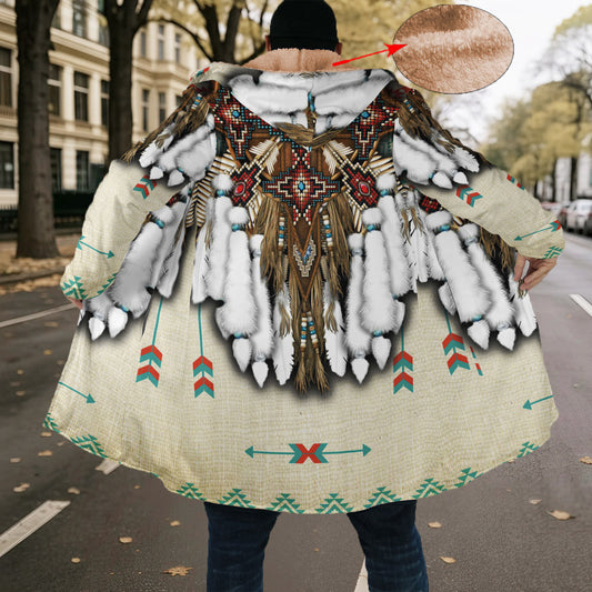 White Native Pattern Cloak WCS