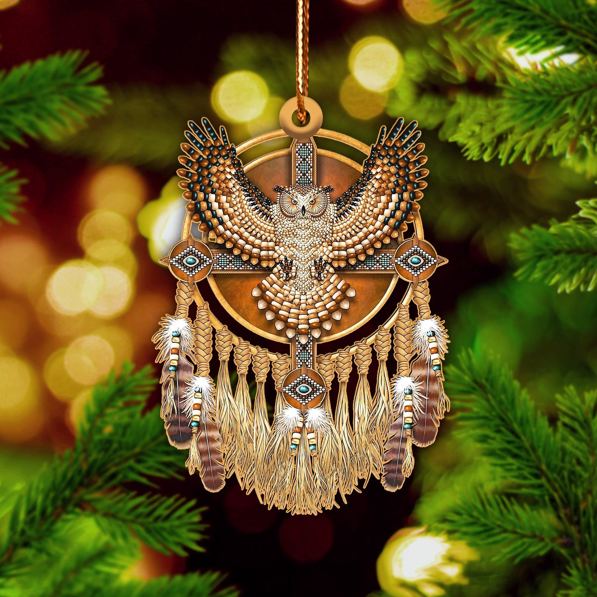 Owl Feather Native American - Unique Christmas Gift Decor Flat Acrylic