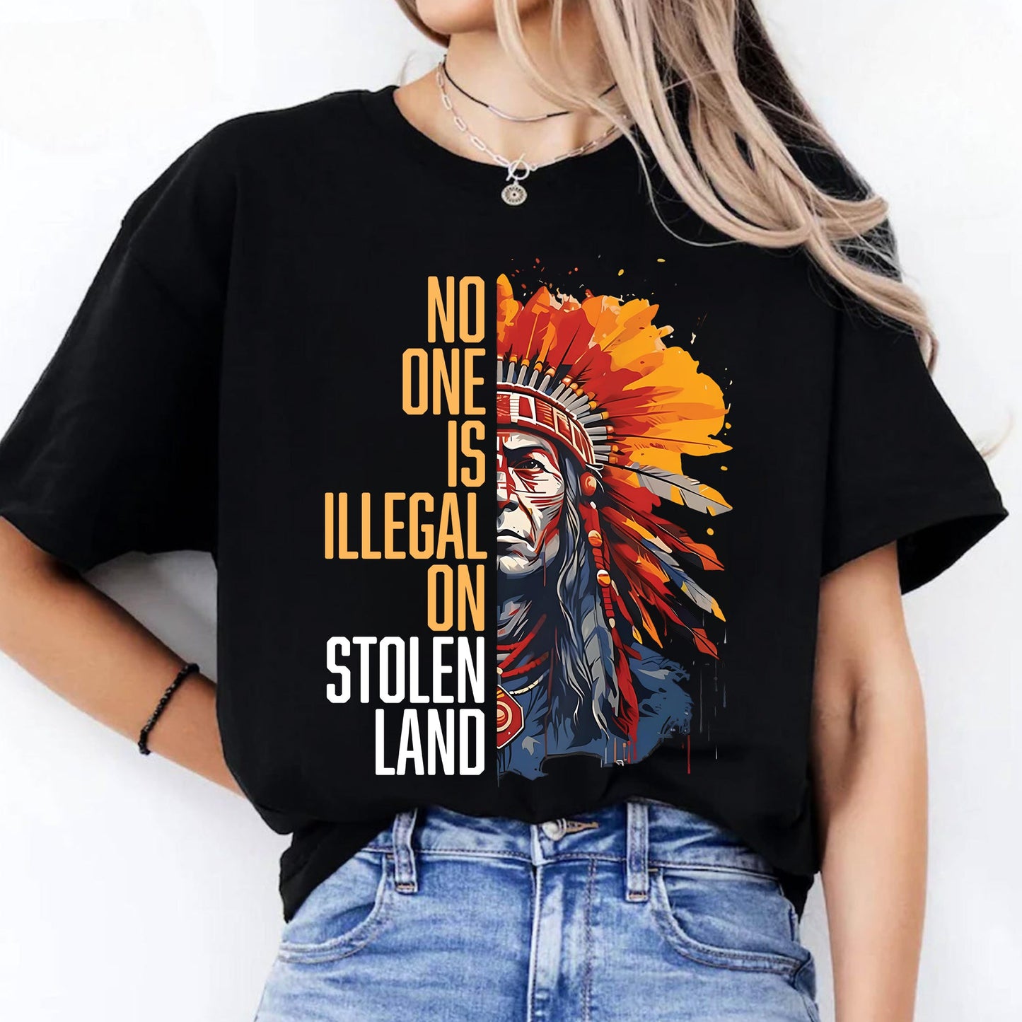 NO ONE IS ILLEGAL ON STOLEN LAND