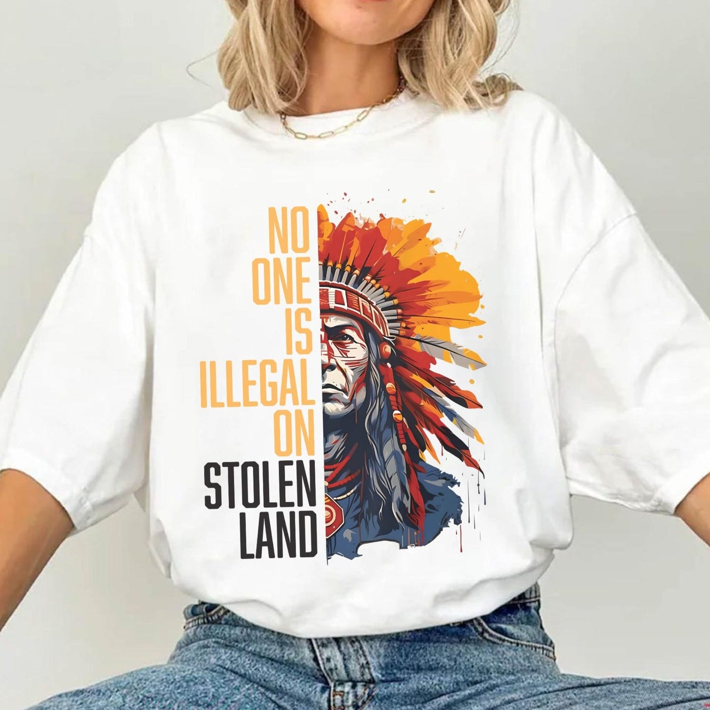 NO ONE IS ILLEGAL ON STOLEN LAND
