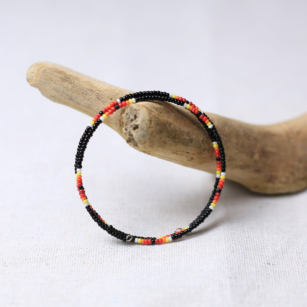 Elite Black Dusk Beaded Women’s Bracelet – Native American Style