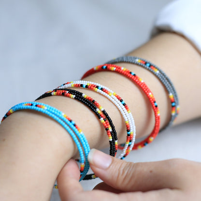 Elite Black Dusk Beaded Women’s Bracelet – Native American Style