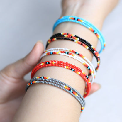 Elite Black Dusk Beaded Women’s Bracelet – Native American Style