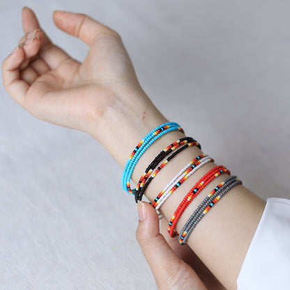 Elite Black Dusk Beaded Women’s Bracelet – Native American Style