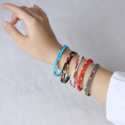 Elite Black Dusk Beaded Women’s Bracelet – Native American Style
