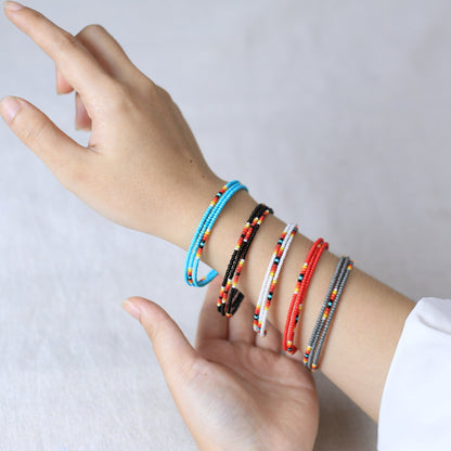 Elite Black Dusk Beaded Women’s Bracelet – Native American Style
