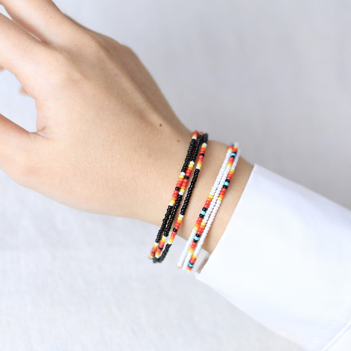 Elite Black Dusk Beaded Women’s Bracelet – Native American Style