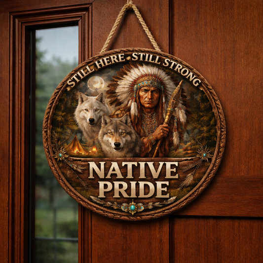 Custom Native American Wood Sign – NATIVE AMERICAN PRIDE