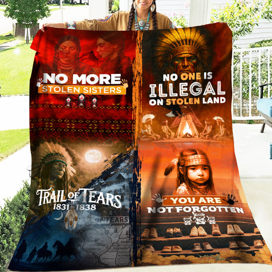 No More Stolen Sisters – Native Heritage Blanket of Strength, Justice & Remembrance...