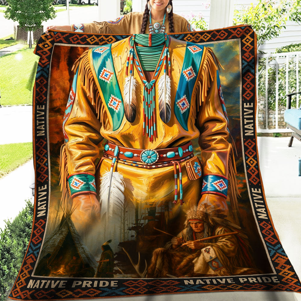 Native Pride Blanket – Warrior Spirit & Tribal Heritage