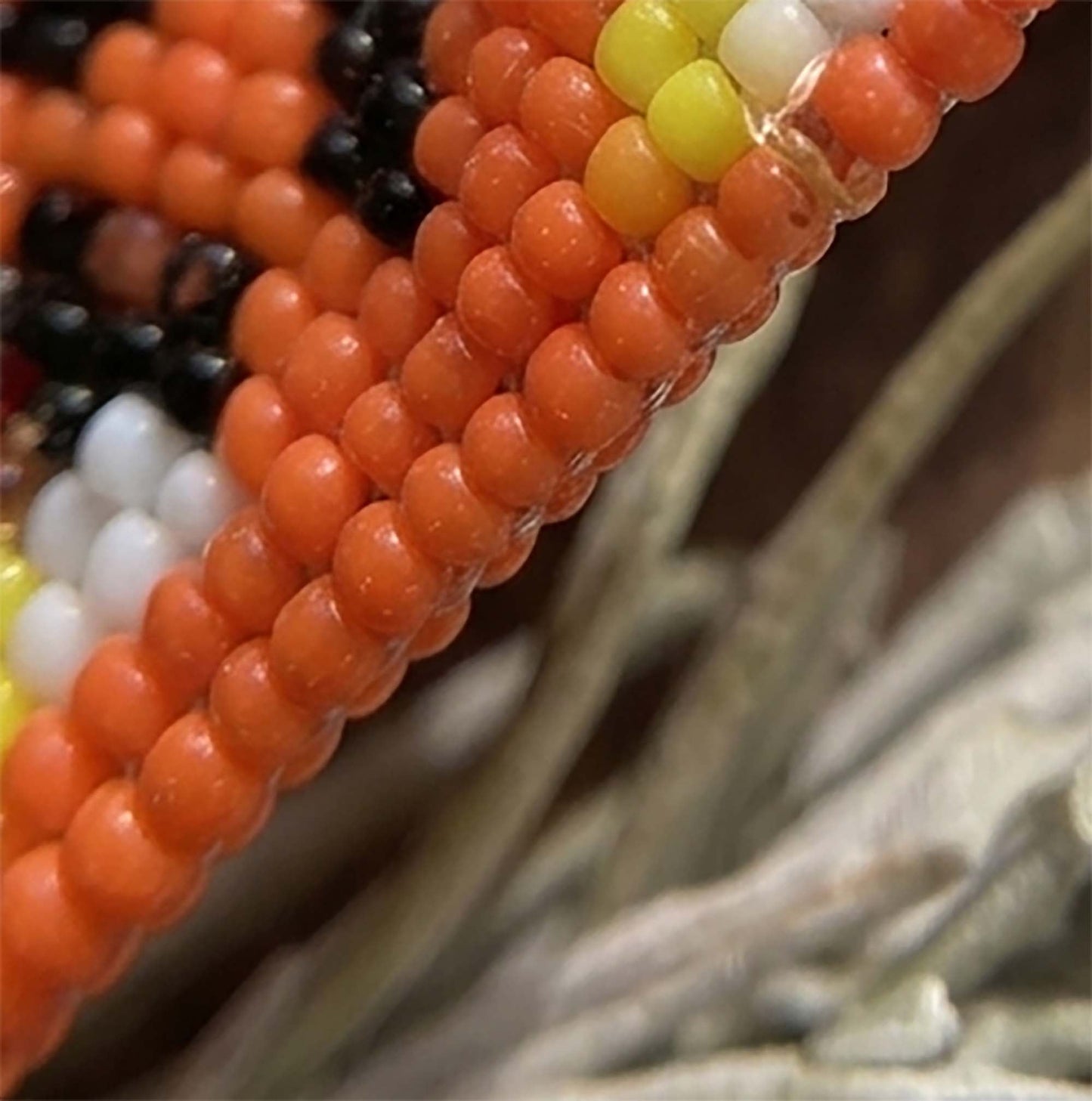 Orange Hope - Every Child Matters Beaded Fringe Earrings, Handmade Orange Seed Bead
