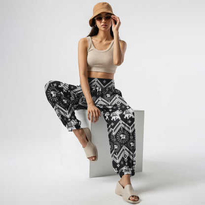 Elephant Vibe Harem Pants – Boho Yoga Pants with Pockets